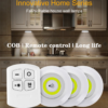 Pack of 3 LED Remote Control Lights – Tap Lights with Self Adhesive for Cabinet