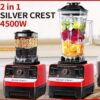Silver Crest SC-1589 2 in 1 High Power Blender 4500W – Multi-Function Grinder & Smoothie Maker