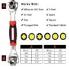 48-In-1 Universal Multi-Function Wrench 360° Rotary Adjustable Spanner for Nuts & Bolts - Image 2