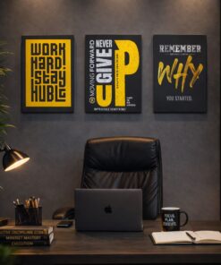 Set of 3 Premium Wall Art Photo Tiles – Modern Home Decor Sets 8x11