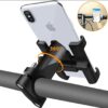 Aluminum Alloy Bike & Motorcycle Handlebar Phone Holder | Universal Mobile Stand Mount Bracket (Metal Body) - Image 3