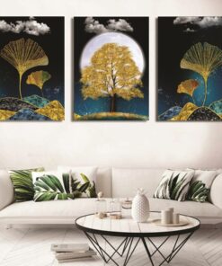 Set of 3 Wall Art Wooden Phototile Frames for Wall Decor