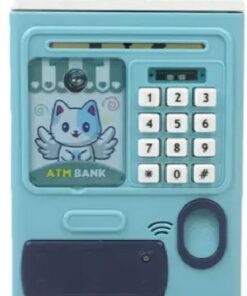 Creative Money Box ATM Machine | Password & Fingerprint Protection | Kids Savings Bank | Music & Auto Roll ( Random Colour And Design)