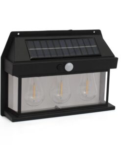 Solar Interaction Wall Lamp Outdoor Motion Sensor Light Solar Powered LED Wall Light Waterproof