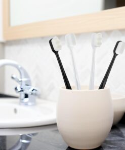 Soft Tooth Brush - Micro Nano Tooth Brush for Sensitive Gums Toothbrush with Extra Soft Floss (Random Color)