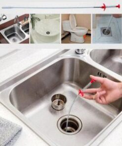 Stainless Steel Sink Wire Drain Cleaner | 60cm Spring Cleaning Stick