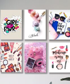 Set of 6 Premium Wall Art Photo Tiles – Modern Home Decor Sets 8x11