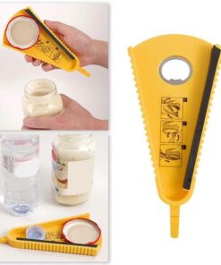 Multifunction Manual Can & Bottle Opener – Non-Slip Lid & Jar Opening Tool