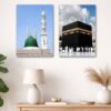 Set of 2 Premium Wall Art Photo Tiles – Modern Home Decor Sets 8x11