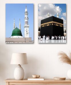Set of 2 Premium Wall Art Photo Tiles – Modern Home Decor Sets 8x11