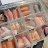 144 Pcs Multicolor False Nails Box Stylish Durable Easy To Use For Everyday Fashion Parties And Nail Art Designs - With Nail Glue - Image 3
