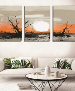 Set of 3 Wall Art Wooden Phototile Frames for Wall Decor