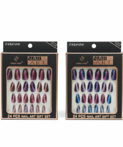 24 Pcs Professional Manicure Artificial Nails – Salon-Quality Press-On Nail Set