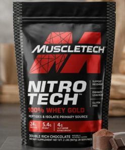 MUSCLETECH NITRO-TECH 100% Whey Gold Protein Powder 2lbs – Premium Whey Blend for Muscle Recovery & Lean Muscle Support