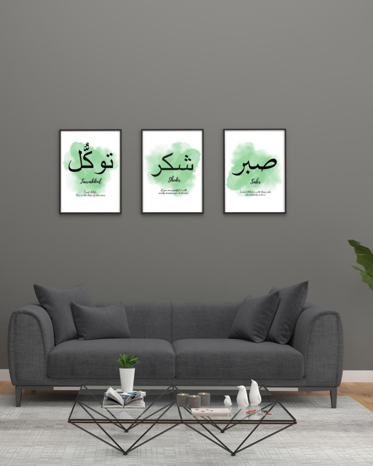 Set of 3 Premium Wall Art Photo Tiles – Modern Home Decor Sets 8x11 - Image 2