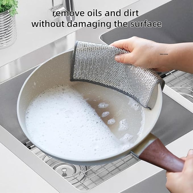 Combo Pack 2 In 1 Dumpling Maker + Dishwashing Rug | Best Samosa Maker & Metal Wire Dish Washing Rugs For Kitchen (random Color) - Image 2