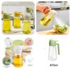 2-in-1 Oil Spray Bottle | Adjustable Mist & Dispenser | 470ml Leak-Proof Glass Container | For Cooking