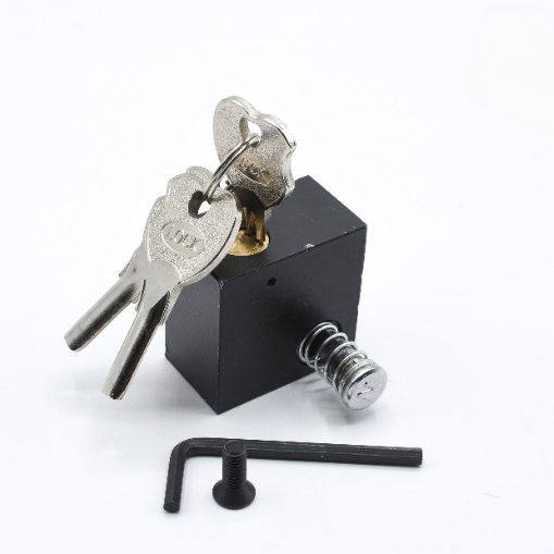 100% Secure Motorcycle Side Lock – No Welding Required – Black L-Key Anti-Theft Handle & Push Lock ( 1Pc ) - Image 3