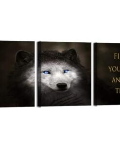 set of 3 Motivational sticky canvas frames for wall decore / sticky phototiles for office and home workplace