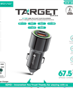 SOVO Fast Car Charger with USB PD