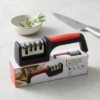 Professional 3-Stage Kitchen Knife Sharpener | Manual Sharpening Tool for Steel & Ceramic Knives | Ergonomic Handle & Non-Slip Base for Effortless Grip - Image 2