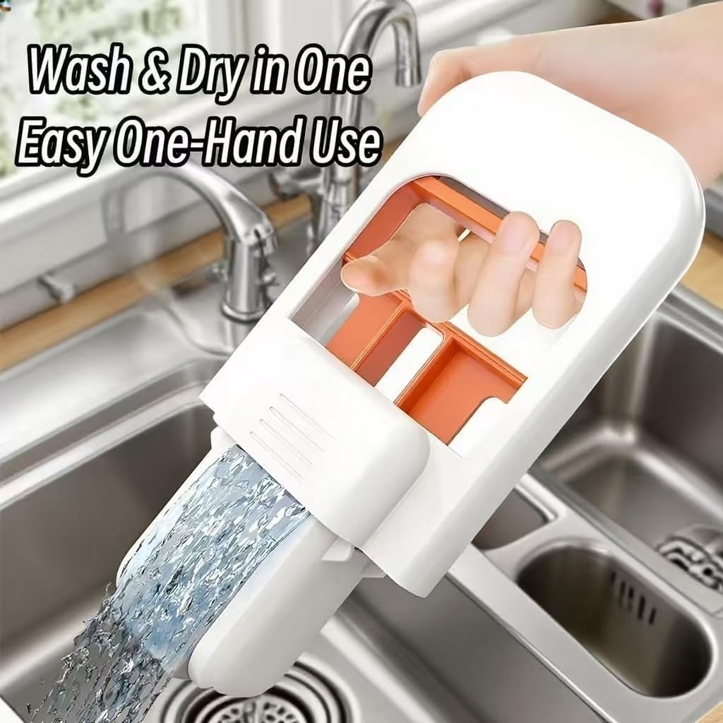 Foldable Mini Mop | Portable Desktop Wet & Dry Cleaning Mop | Self?Squeezing - Image 4