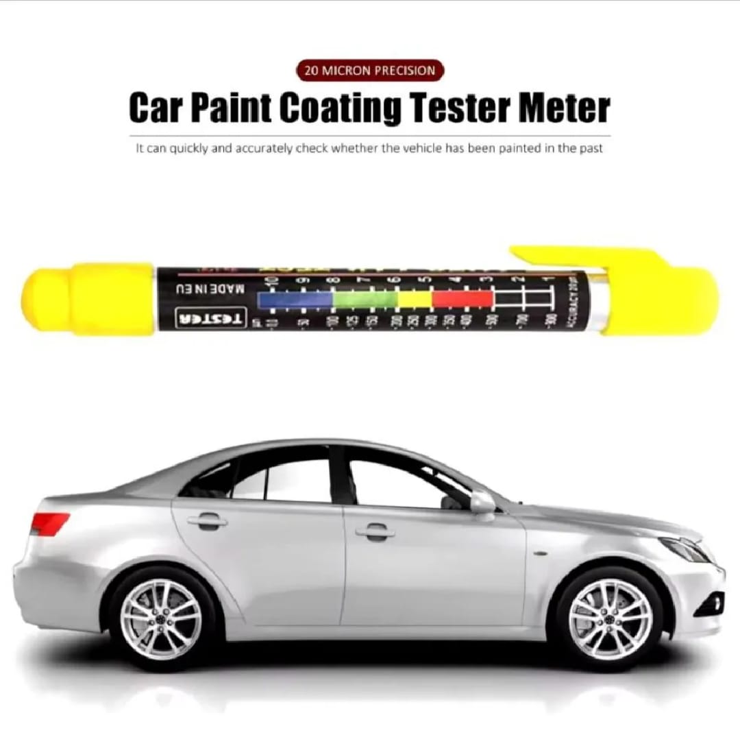 Auto Lak Car Paint Tester Pen – Magnetic Paint Thickness Meter Gauge Car Body Damage Detector & Accident Crash Checker