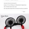Lazy Portable Silent Neck Fan – Wearable Rechargeable Dual Fan with LED Light & 3-Speed Control (Random Color) - Image 4
