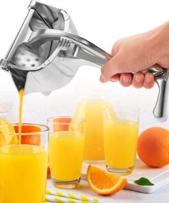 Stainless Steel Lemon & Orange Clip Handheld Fruit Juicer – Durable Manual Portable Citrus Squeezer for Kitchen & Baby Fruit Juice