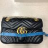 Luxury Gucci Matelassé Crossbody Bag (10 × 7 Inches) – Stylish Black Chevron Shoulder Purse | Elegant Designer Handbag for Women (With Box) - Image 2