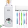 Automatic Toothpaste Dispenser With Toothbrush Holder Easy Use Bathroom Accessory - Image 4