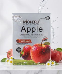Mokeru Professional Apple Ammonia-Free Black Hair Cream – Non-Toxic Fast Hair Dye for Men and Women