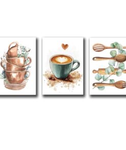 Set of 3 Premium Wall Art Photo Tiles – Modern Home Decor Sets 8x11