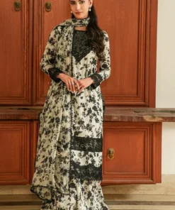 Digital Printed Lawn Dress With Chiffon Printed Dupatta (Unstitched)