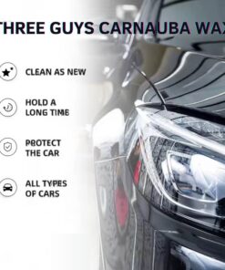 Carnauba Wax – Deep Gloss – Mirror Shine – Long-Lasting Protection | THREE GUYS – German Engineered – 250g