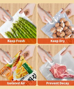 Heat Sealing Machine 2 in 1 Cutting and Sealer USB Rechargeable Food Sealer Mini Sealer for Snack Storage Food Sealer for Chip Bags
