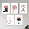 Set of 5 Premium Wall Art Photo Tiles – Modern Home Decor Sets 8x11