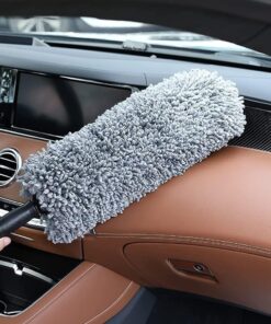 Premium Microfiber Car Duster Kit with Telescopic Handle – Scratch-Free Interior & Exterior Cleaning Brush for Cars
