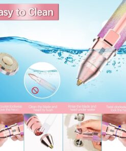 2 In 1 Electric Eyebrow Trimmer And Shaver | Flawless Hair Remover For Women | Painless Facial Hair Removal Device | Rechargeable Eyebrow Trimming Machine