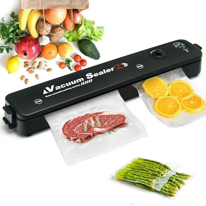 Vacuum Sealer Hand Machine ZKFK-001 | Automatic Food Sealer with 5 Vacuum Bags for Fresh Food Storage & Kitchen Organization - Image 2