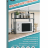 Microwave Oven Storage Rack 2-Tier Kitchen Organizer | Space-Saving Carbon Steel Shelf For Countertop And Utensils | Random Colour ~ Plastic - Image 4