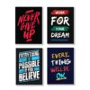 Set of 4 Premium Wall Art Photo Tiles – Modern Home Decor Sets 8x11