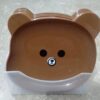8Pcs Bear Shape Plate Set | Creative Food-Grade Plastic Plates With Stand | Random Colour - Image 4