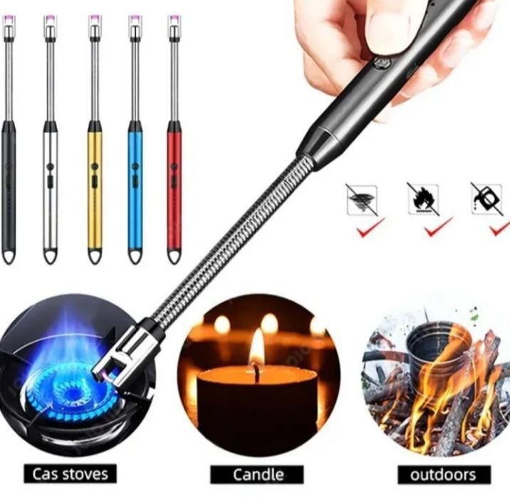 360° Outdoor Kitchen Lighter – USB Rechargeable Electronic Arc Lighter with Flexible Neck