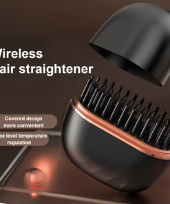 Mini Hair Straightening Comb Wireless Charging Portable Multifunctional Hair Care Styling Comb (Random Color)
