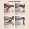 Three Guys Fabric Stain Remover 250ml Fast Acting Cleaner For Carpets Upholstery And Fabric Surfaces - Image 2