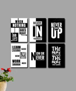 Set of 6 Premium Wall Art Photo Tiles – Modern Home Decor Sets 8x11