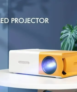 Portable YG300 Mini LED Projector A1 LED LCD Mini Video Projector – International Version | Compact Home Theater | White & Yellow
