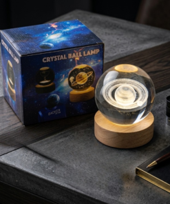 3D Crystal Ball Lamp | LED Crystal Galaxy Lamp For Room & Home Decoration | USB Crystal Ball Lamp (Saturn Shape Only)