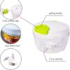 Best Quality Manual Spin Cutter For Kitchen Hand Pulled Chopper Grinder Slicer For Vegetables Fruits Onions Garlic And Salad - Image 3
